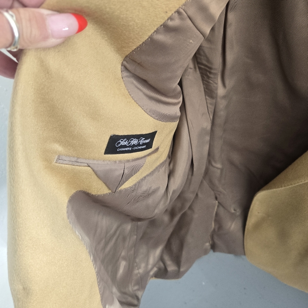 Cashmere Suit Jacket New Never Worn 42 Reg Saks Fifth Avenue - Picture 2 of 4